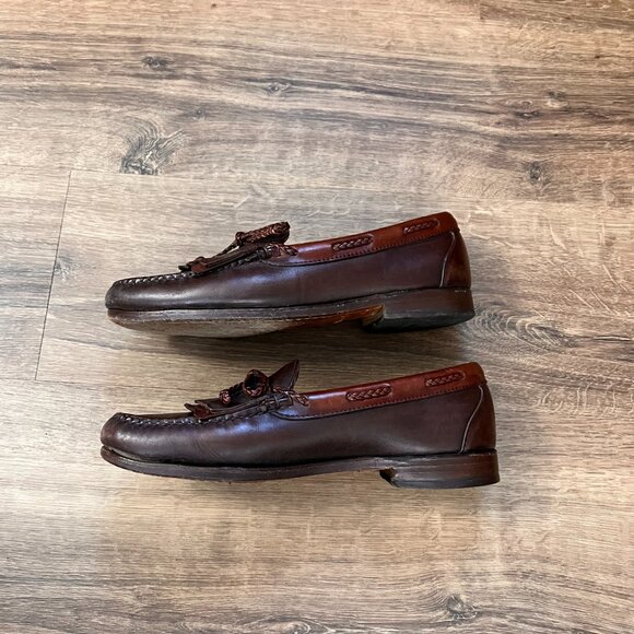 Allen Edmonds Cognac Leather Tassel Dress Shoes - Picture 7 of 11